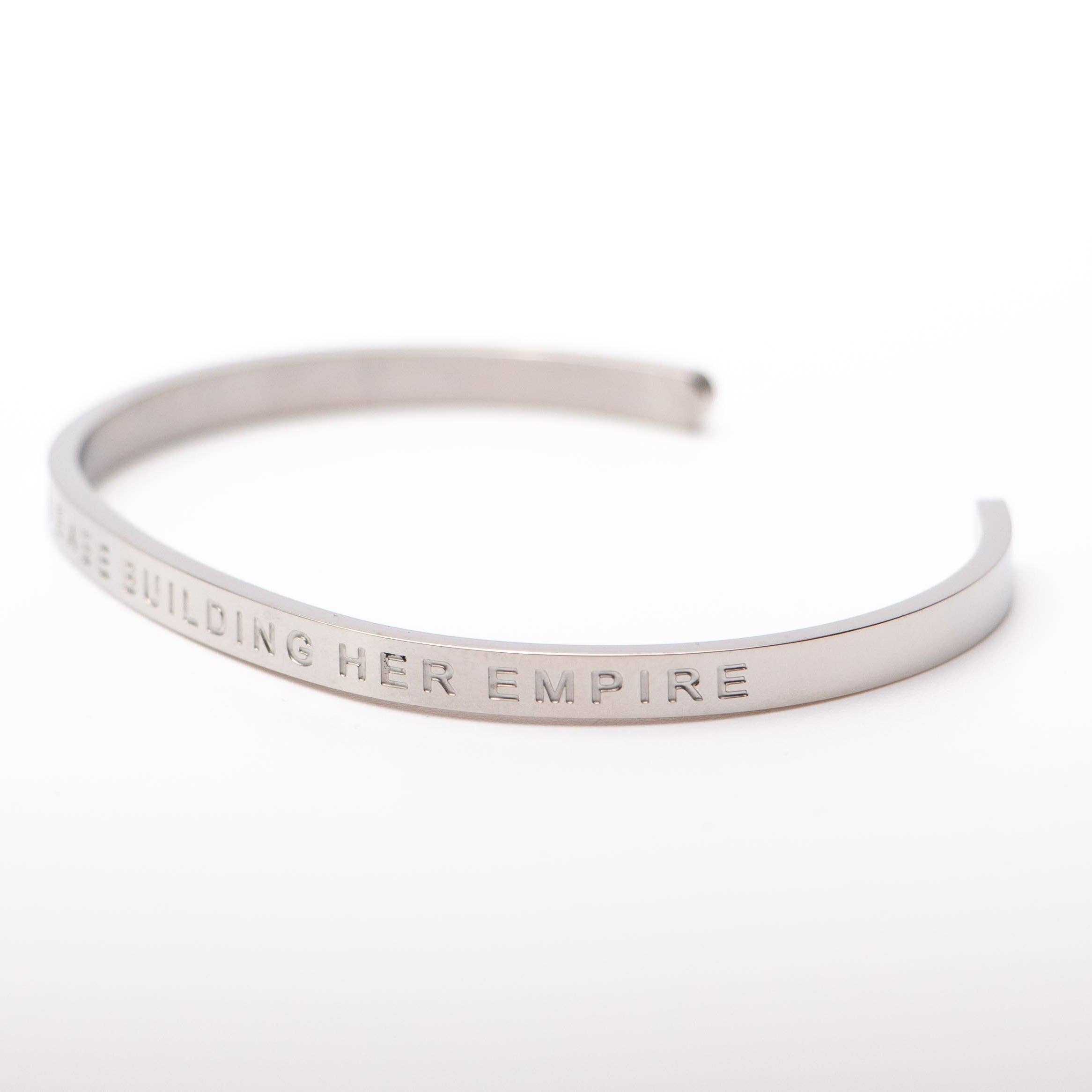 FIERCE ONE - Wholesale Cuff Bracelet - JUST A BOSS BABE BUILDING HER EMPIRE - Bangle1
