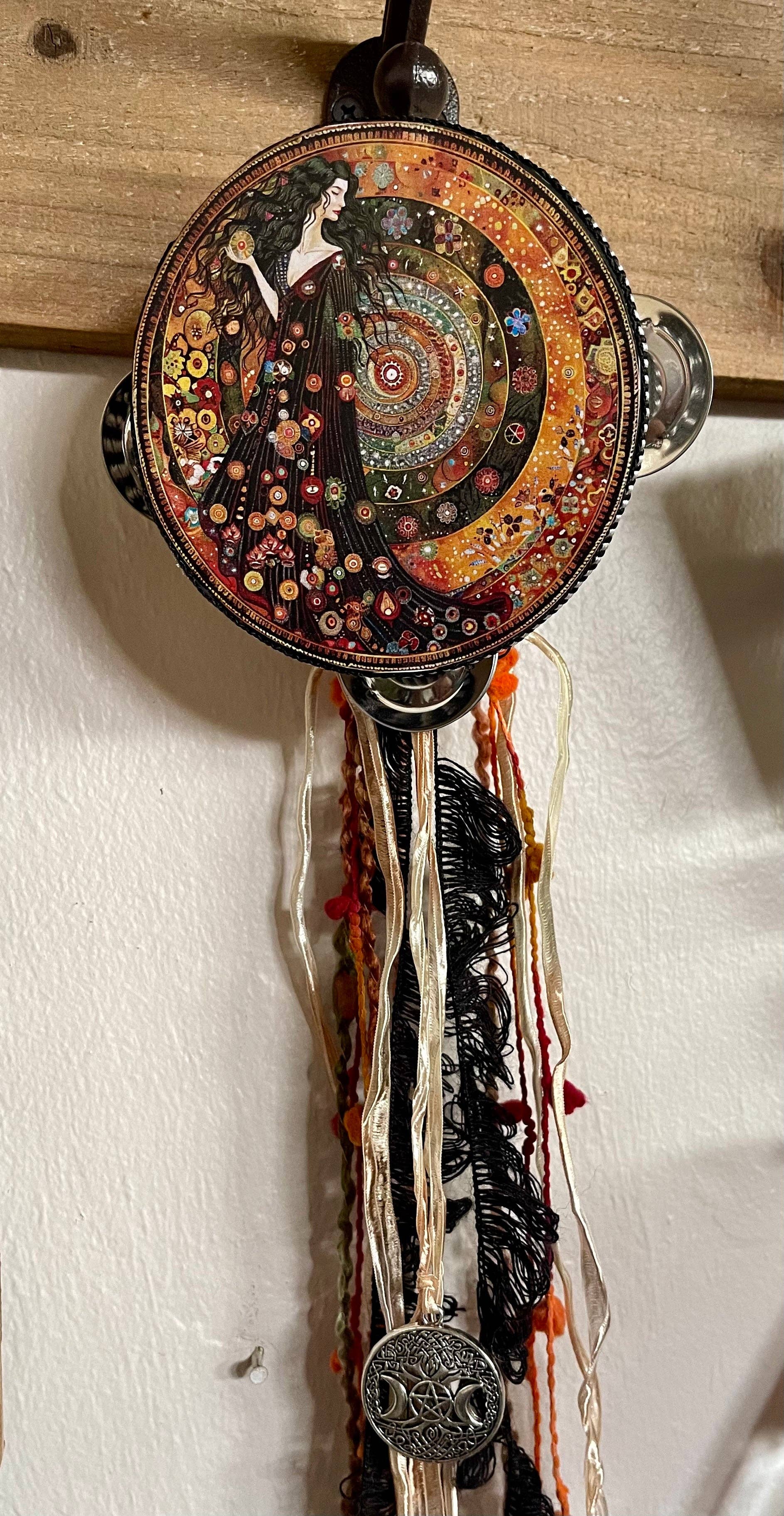 Bodhi Leaf Market - Wholesale Wall Accent - Practical Magic Charmed 4" Tambourine Wall Accent1