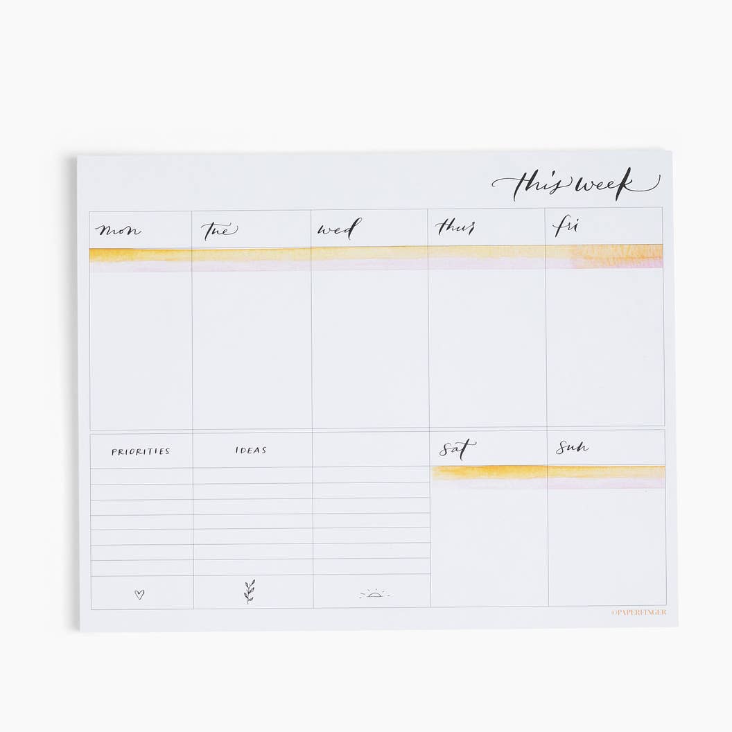 Paperfinger - Wholesale Planner - Weekly Planner Notepad1