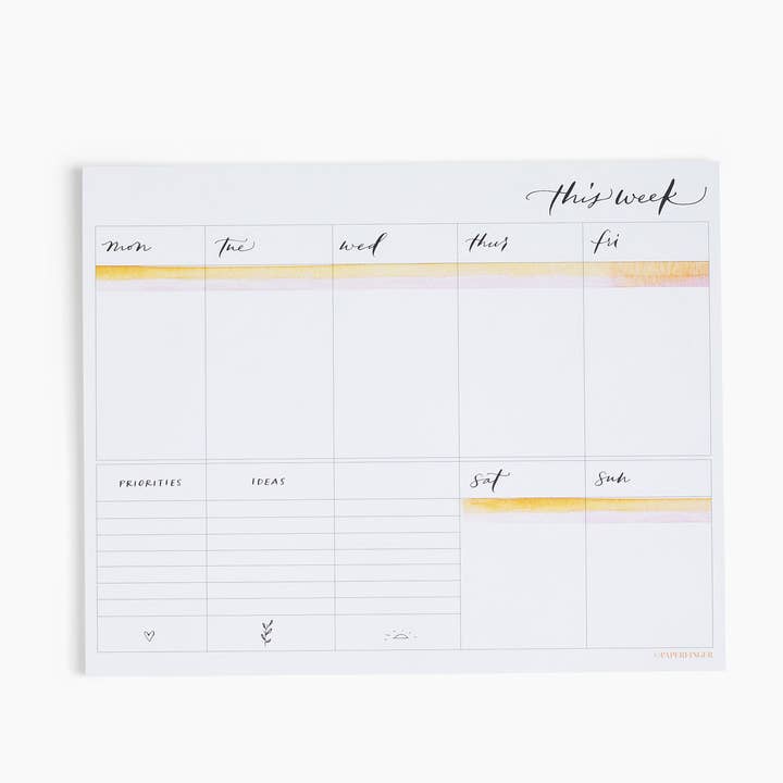 Paperfinger - Wholesale Planner - Weekly Planner Notepad1