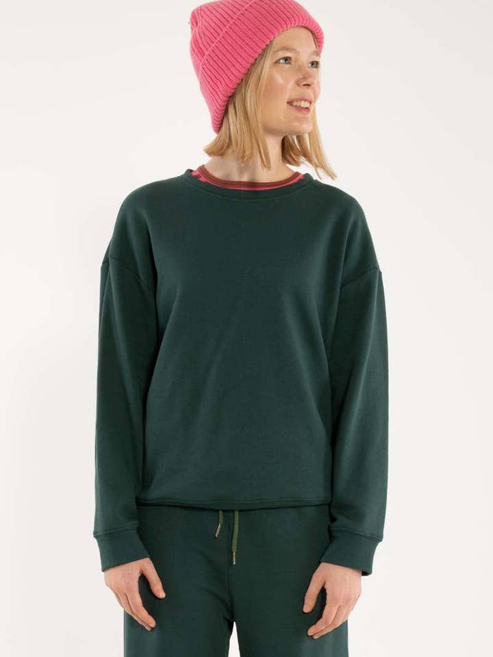 Danefae København - Wholesale Sweatshirt - Women's - Danepoppy Moleton Sweat Dk Forest1