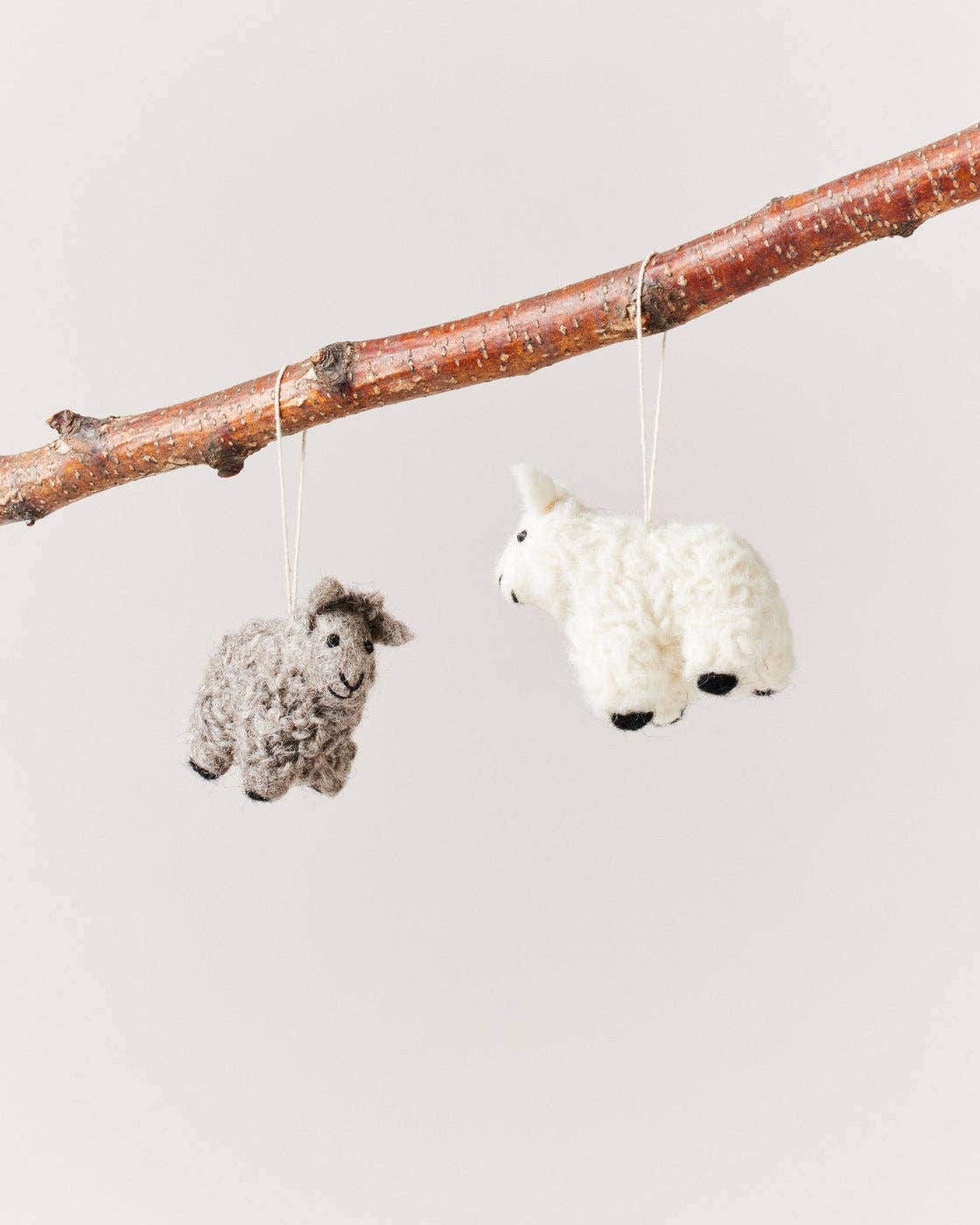 Farmhouse Pottery - Wholesale Ornament - Felted Sheep Ornament2
