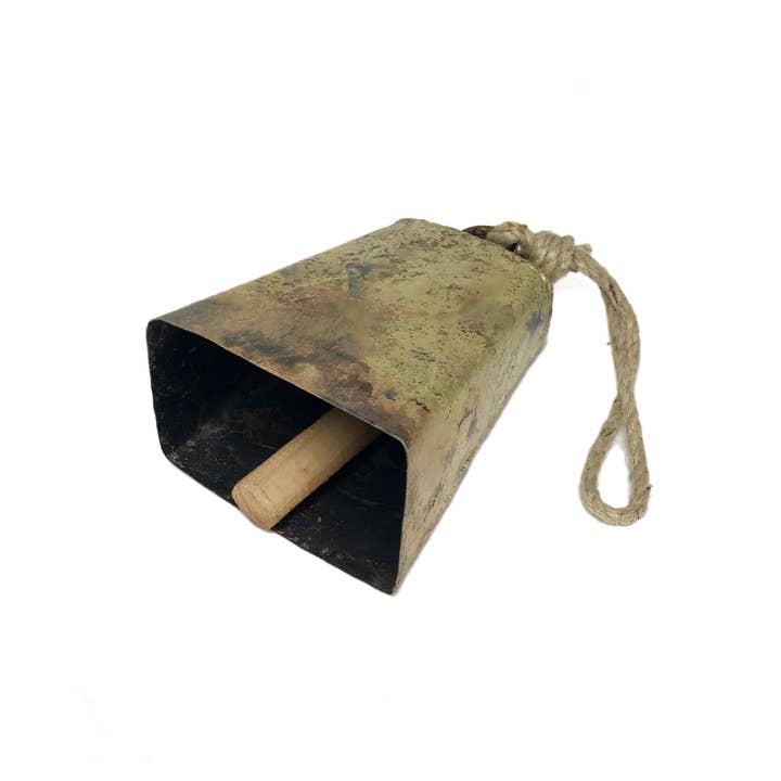Wilco Home - Vente Cloches - Cloche en métal Flatlands avec battant en bois