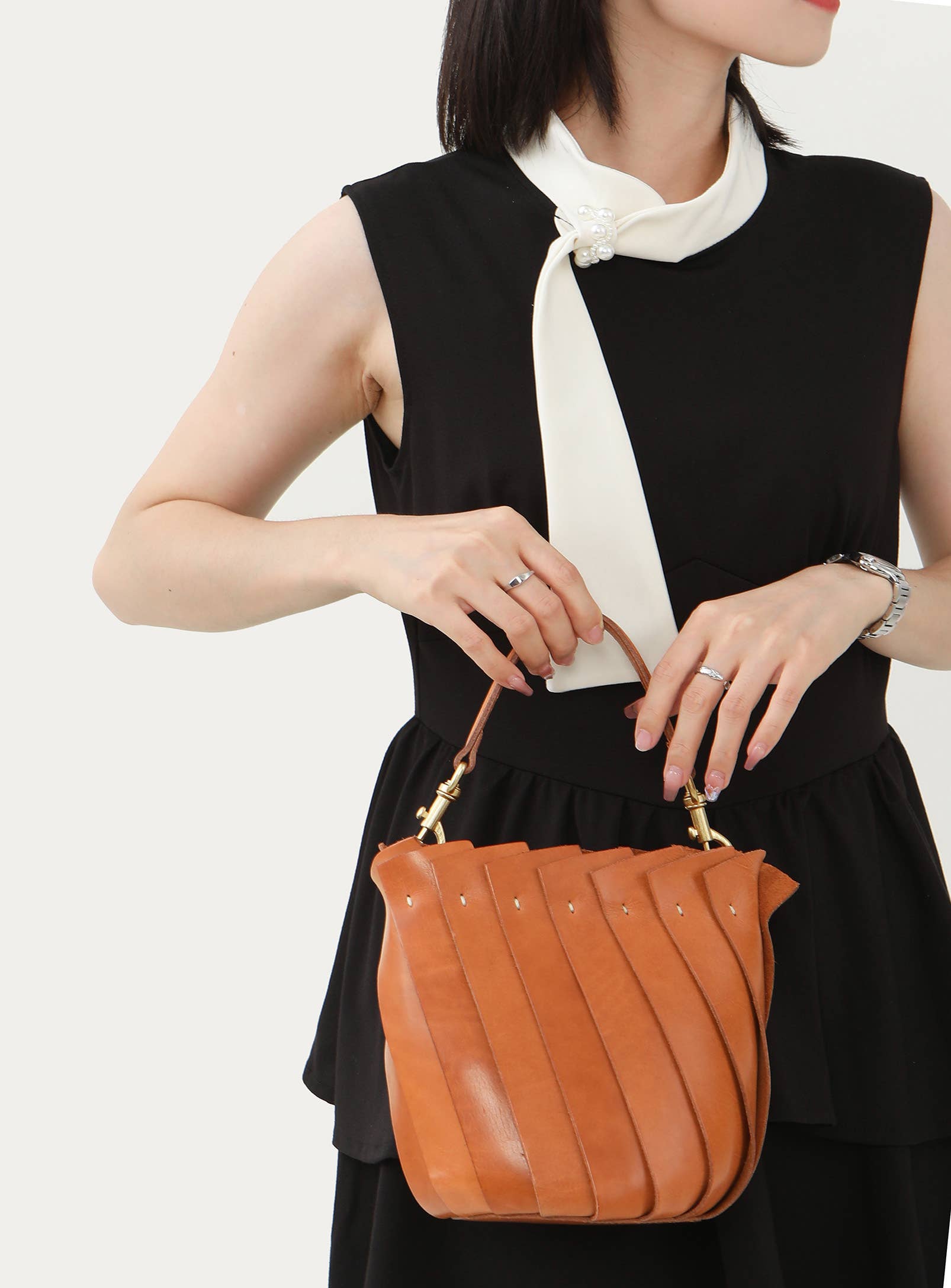 UPPDOO – wholesale Tote bag – Women's – Bloom Bucket Tote - Midnight3