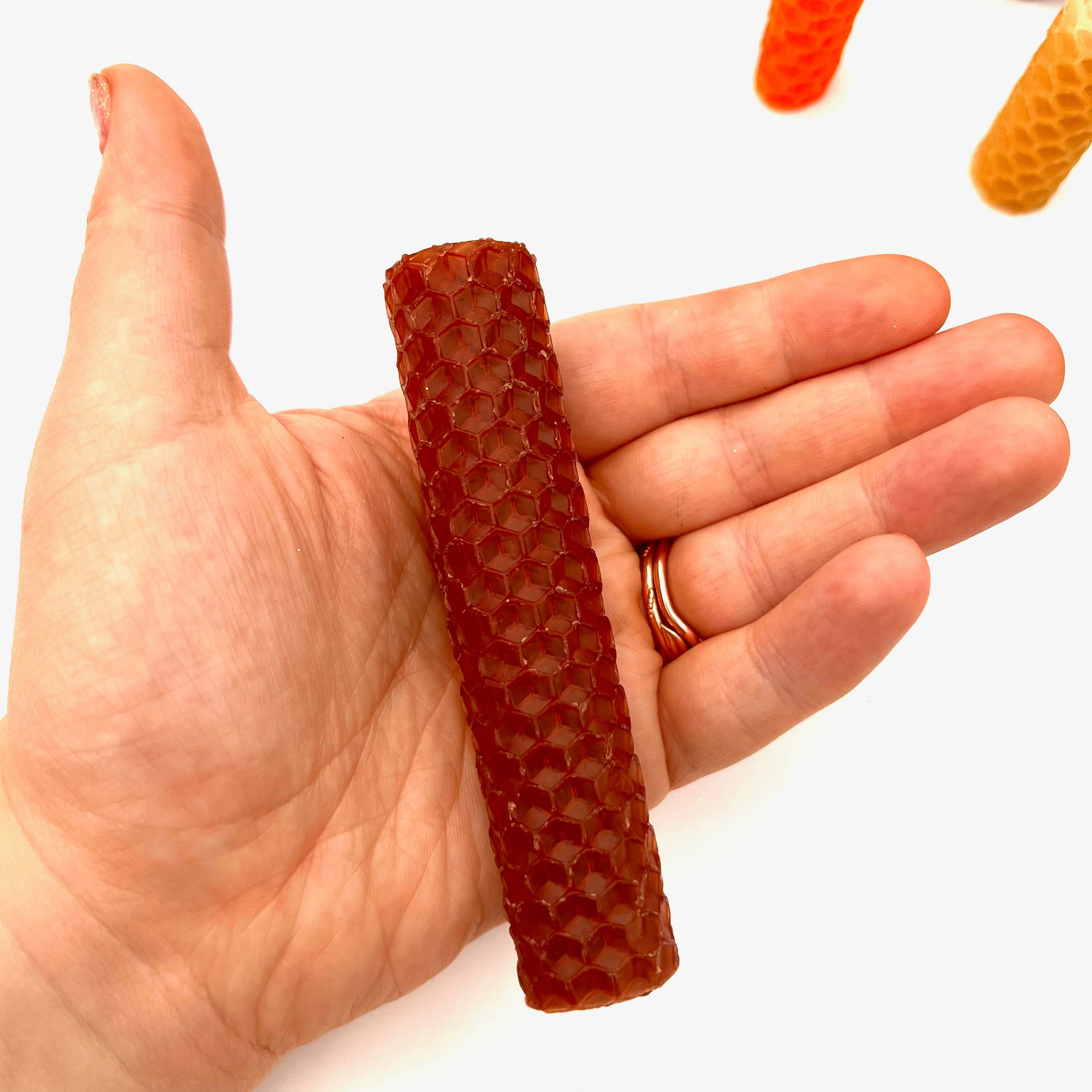 Phoenix Candle Company - Wholesale DIY Craft Kit - Make Your Own 4" (10cm) Natural Gold Beeswax Candles Kit1