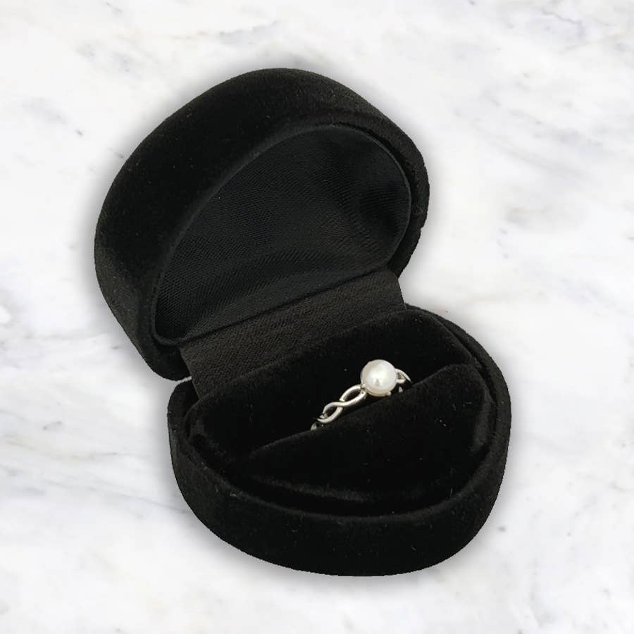 Cherished Moments – Anel de pedra única/solitário por atacado – Anel de bebê de pérolas de água doce de prata esterlina para crianças7