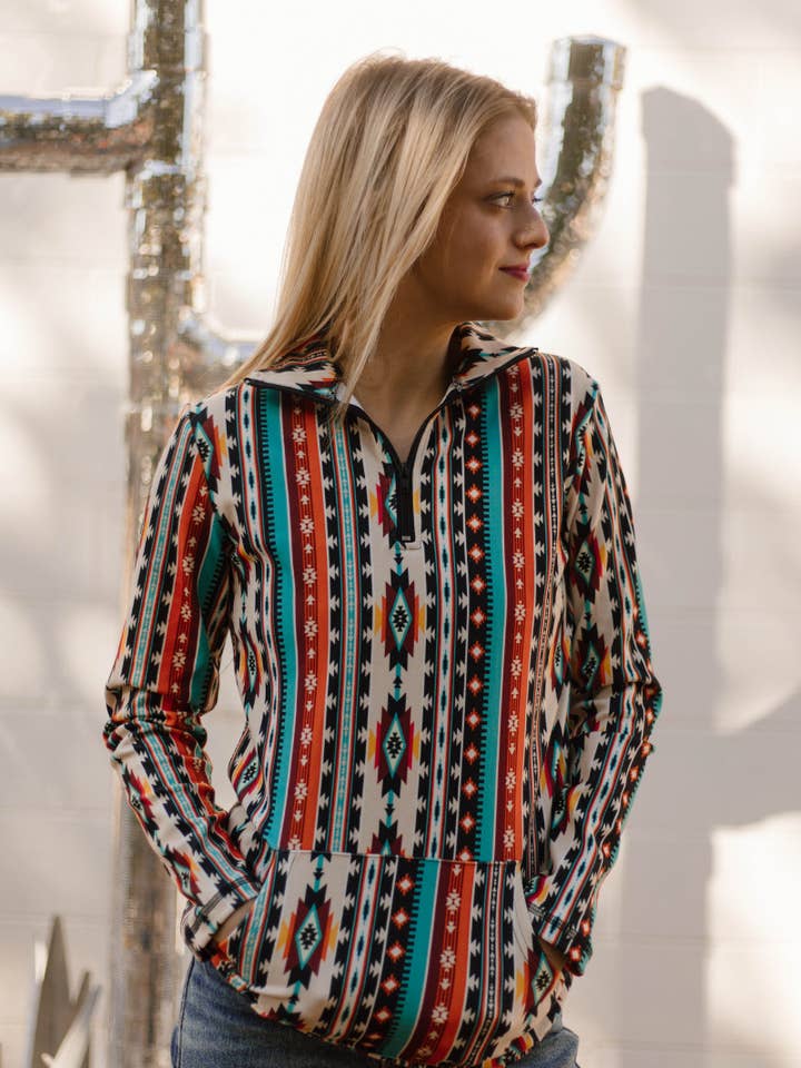 Sunburst Stampede Pullover for wholesale by Sterling Kreek