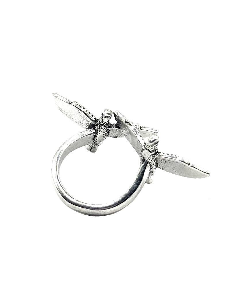 Urbiana – wholesale Multi-finger ring – Dual Bird Ring2