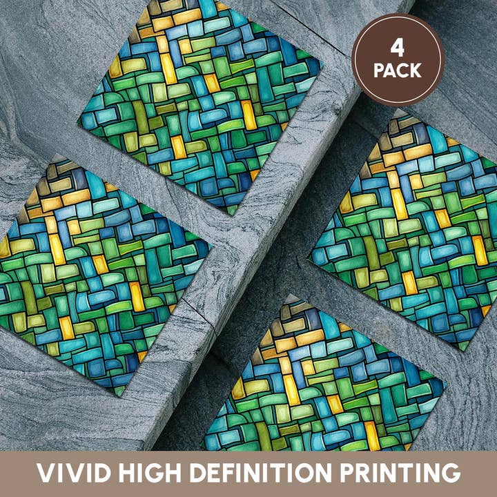 3dRose - Wholesale Coasters - 3dRose, Stylish artsy Celtic pattern of wickerwork for St. Patricks Day gift, Coaster5