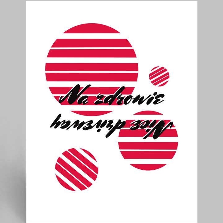 Cards o' Glee LLC - Wholesale Everyday Greeting Card - Na Zdrowie!