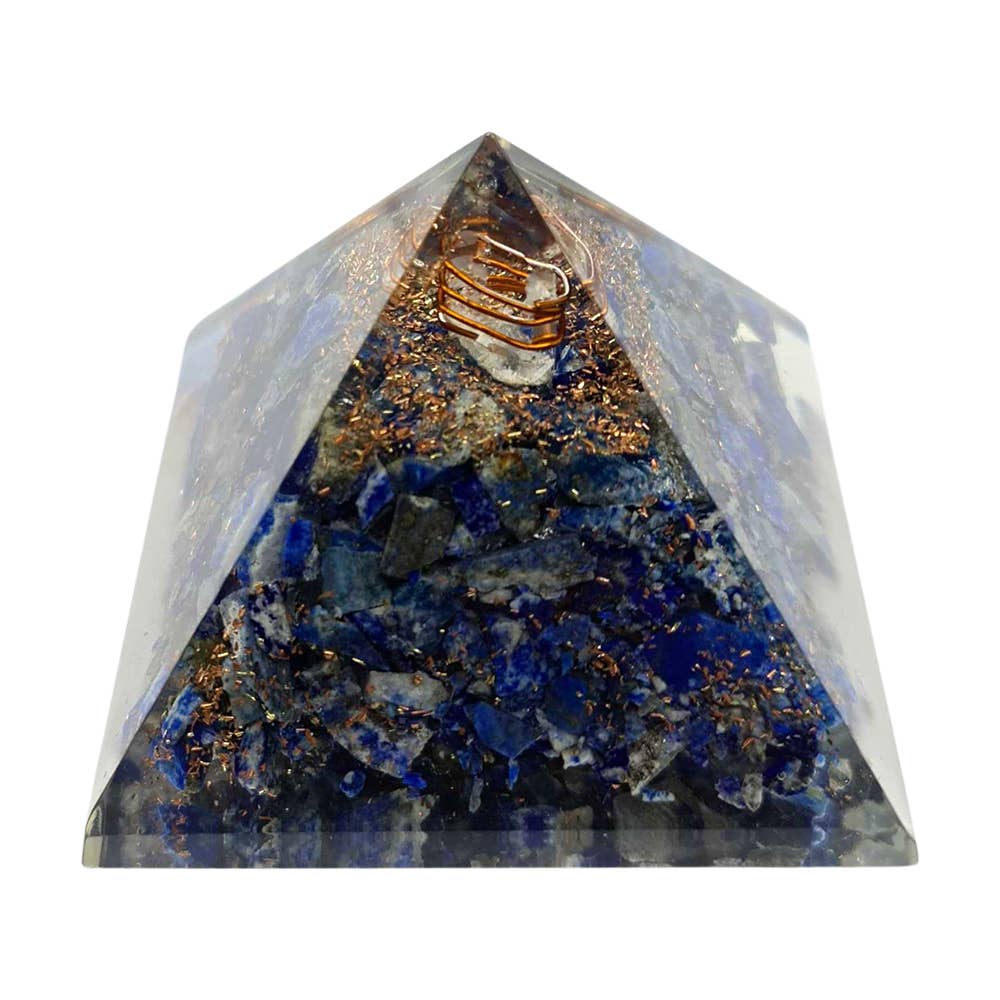 VIE - Wholesale Spiritual Stone/Crystal - Orgone Reiki Healing Pyramid - Energy Cleansing, 7.5cm5