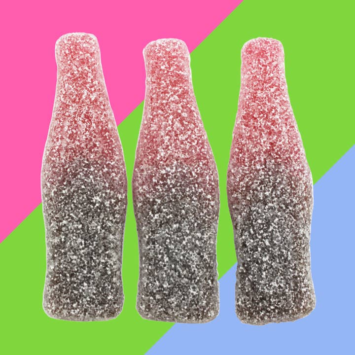 Gaffney's Sweets & Treats Wholesale - Vente Bonbons gélifiés - Kingsway Bouteilles Cerise Cola Pétillantes Jumbo 3kg0
