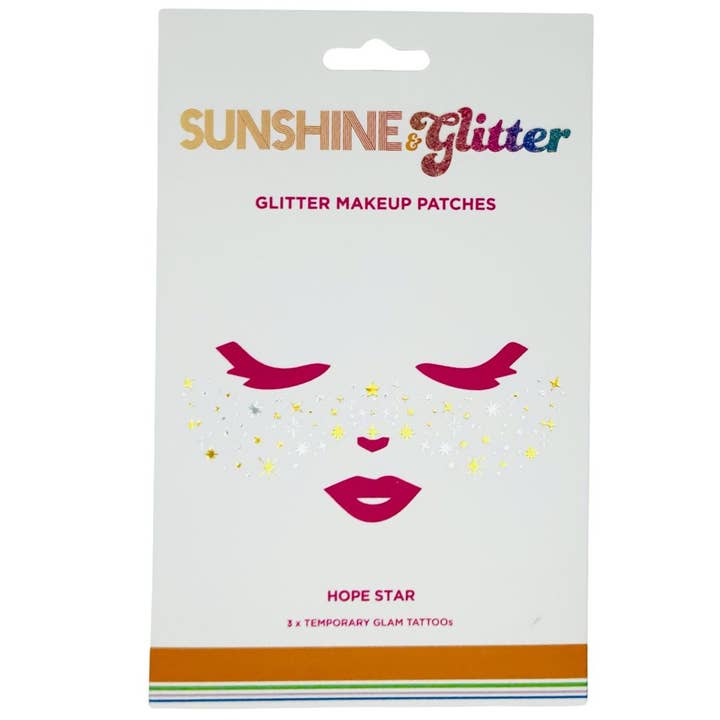 Sunshine & Glitter - Vente Paillettes pour le corps - Tatouages temporaires glam4