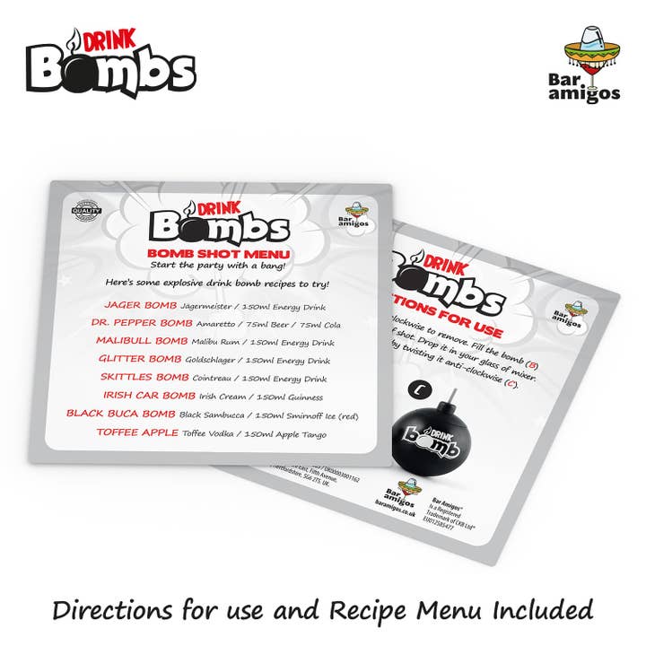 Wholesale Gifts Tomorrow - Wholesale Drinking Glass/Cup - Set Of 4 Black Cocktail Jager Bomb Drink Shots Mixers5