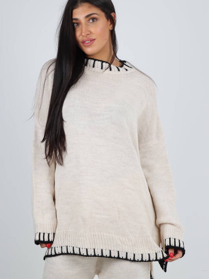 Miss Bold - Wholesale Lounge Set - Women's - Italian Oversized Co-Ord Knitted Sets5