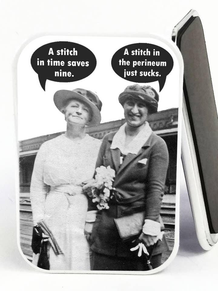 Stitch - Fridge Magnet - New Baby - LOL Refrigerator Magnet for wholesale by GrammaBurp Humorous Greeting Cards