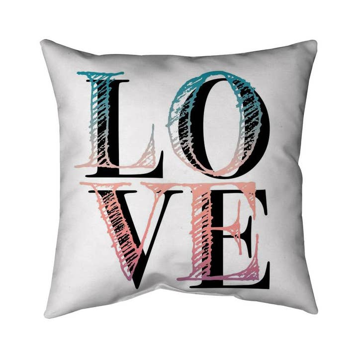 Colorful Love Bohemian Pillow - Motivational Flower Quotes for wholesale by BEGIN HOME DECOR