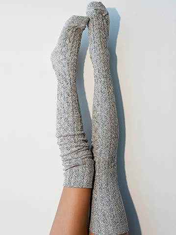 Salt N' Pepper - Calcetín alto para muslo para venta al por mayor de Peony and Moss