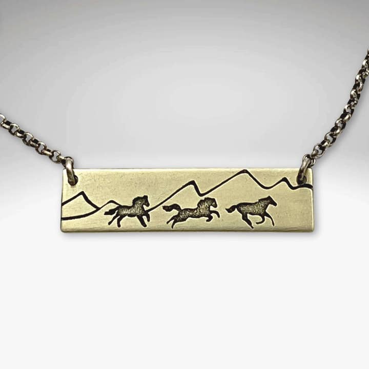 Wild Horses Necklace for wholesale by Daphne Lorna