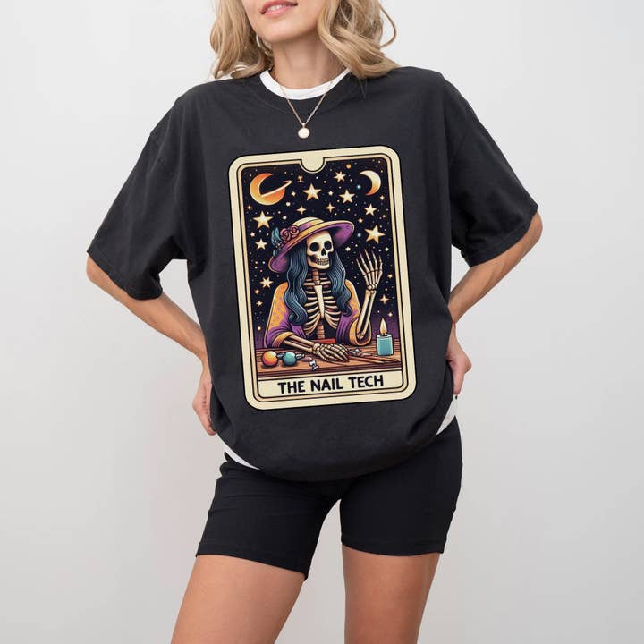 The Nail Tech Tarot Card Shirt for wholesale by EnjoyMyDesign