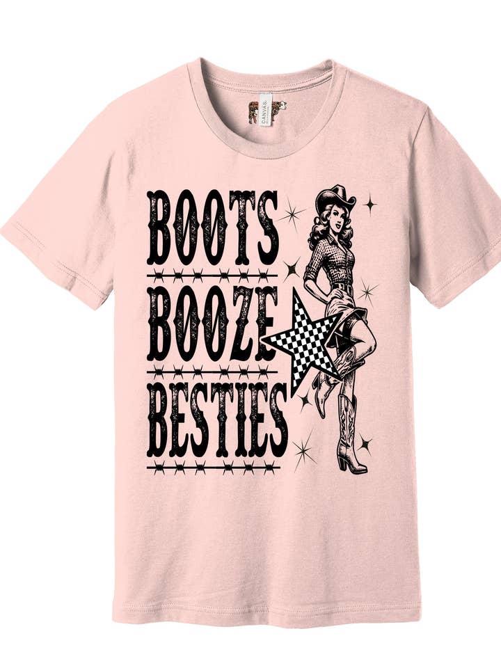 Boots, Booze, Besties for wholesale by Shelley Kudera Design