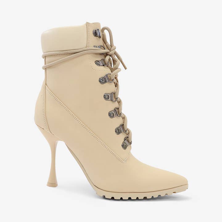 THAT'S THE GIRL - Lace-Up Stiletto Ankle Boots for wholesale by Lemonade Shoes