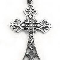 Silver Insanity - Wholesale Individual Charm/Pendant - Sterling Silver Celtic Filigree Cross Pendant or Charm1