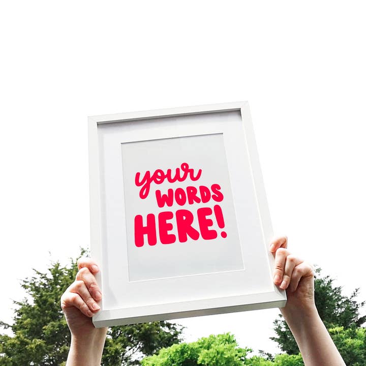 Personalised Print for wholesale by Fighty Pants.