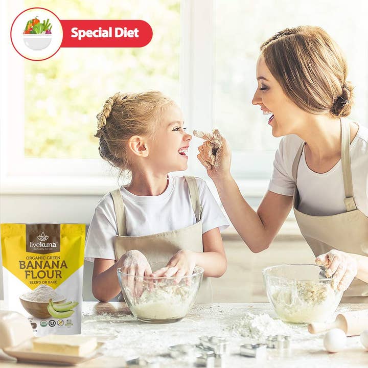 LiveKuna - Wholesale Flour - LiveKuna Organic Banana Flour 32oz - Gluten Free3