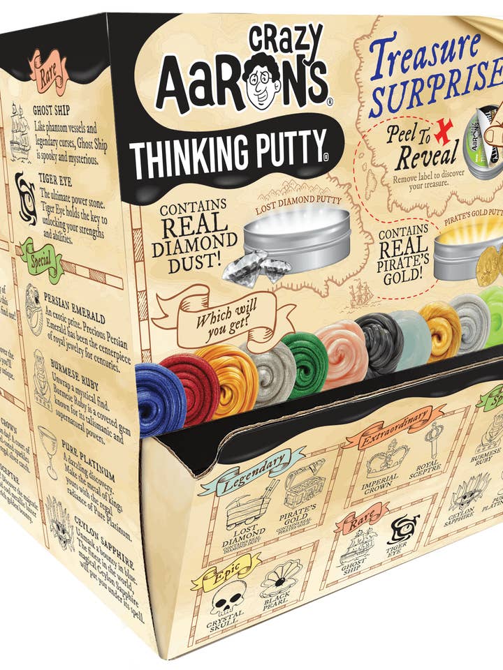 Treasure Surprise 60 Count 2" Tin Asst. for wholesale by Crazy Aaron's