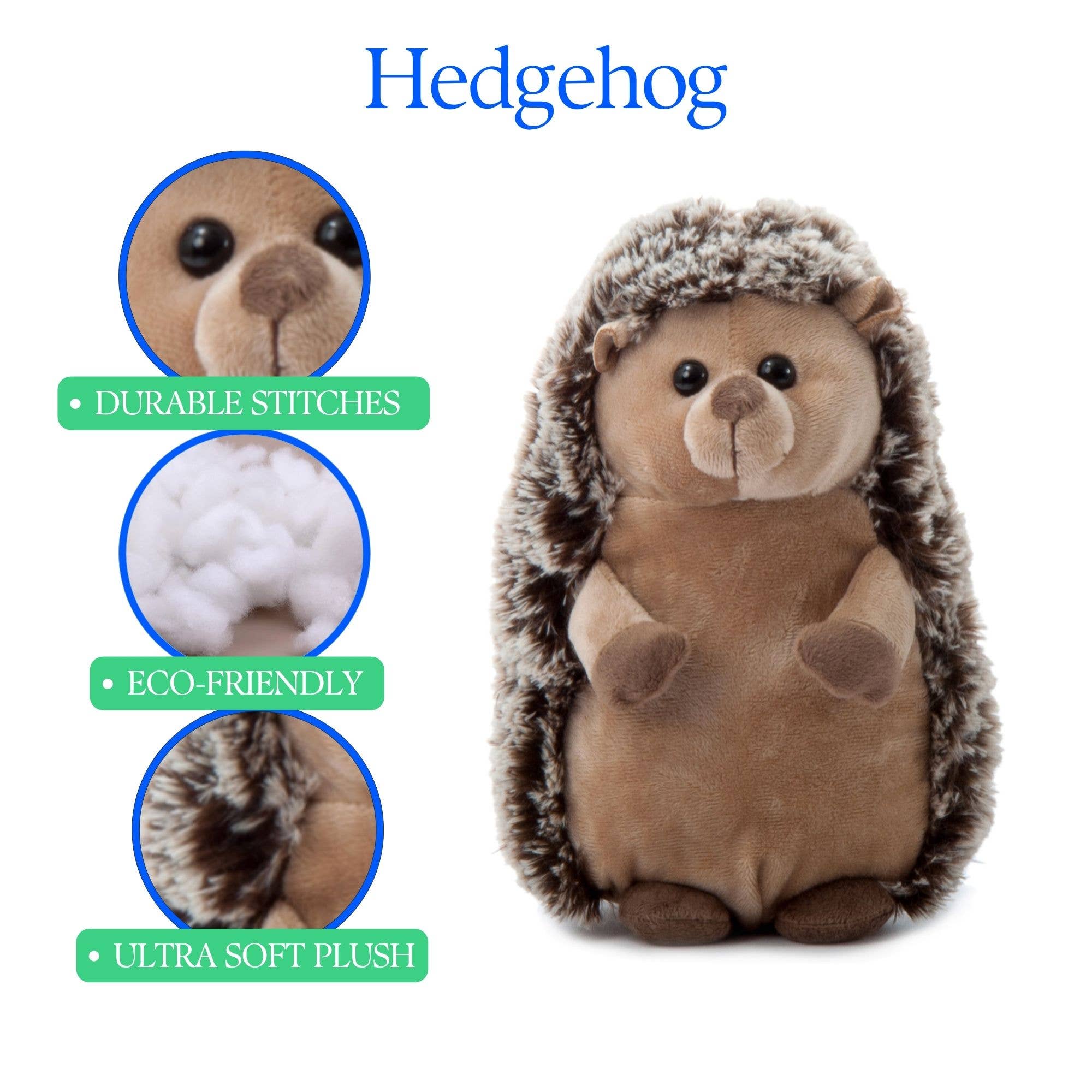 The Petting Zoo – wholesale Stuffed/plush toy – Kids & baby – 8" (21cm) Wild Onez Hedgehog Wild Life2