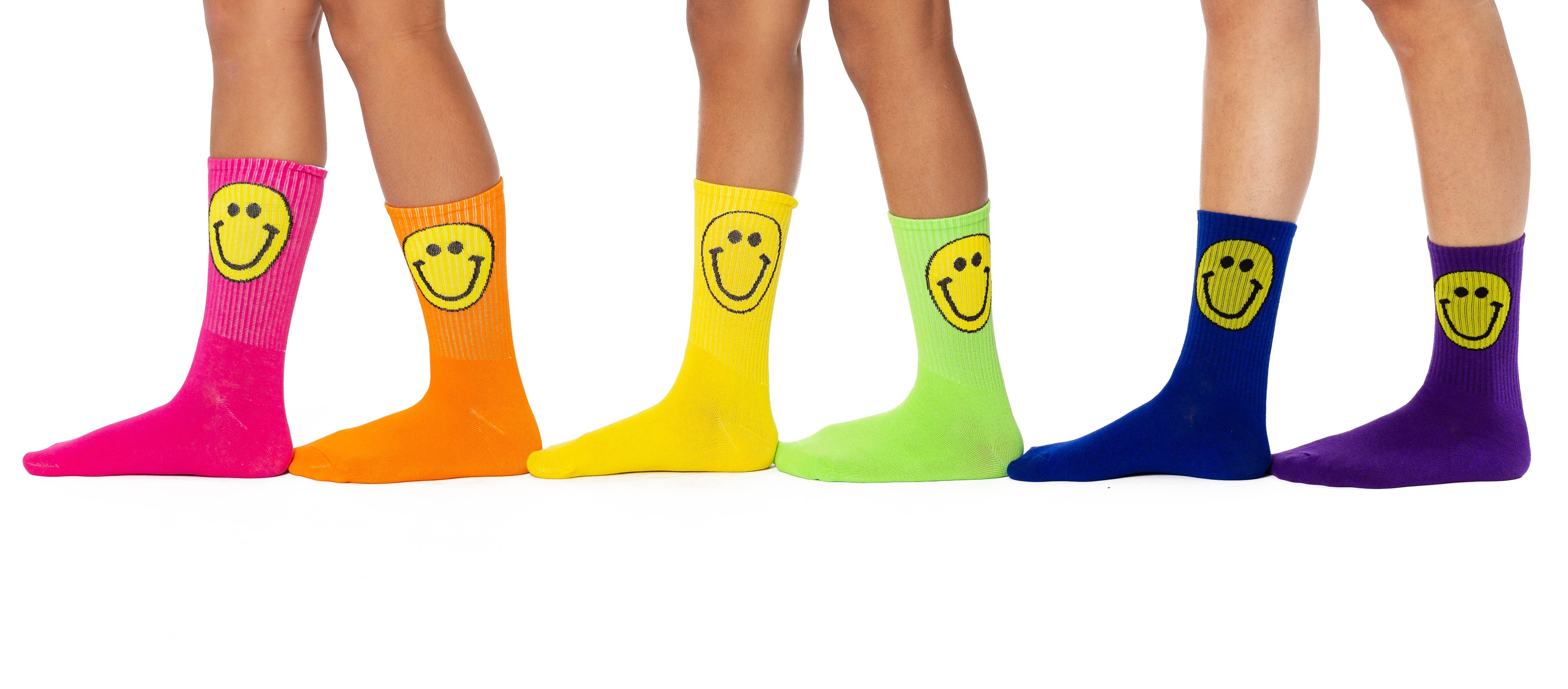 Malibu Sugar - Wholesale Socks - Kids - Happy Face Socks for Girls 11