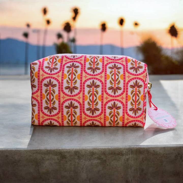 In The Palms Cosmetic Bag 5pcs for wholesale by Sara Baumann Art