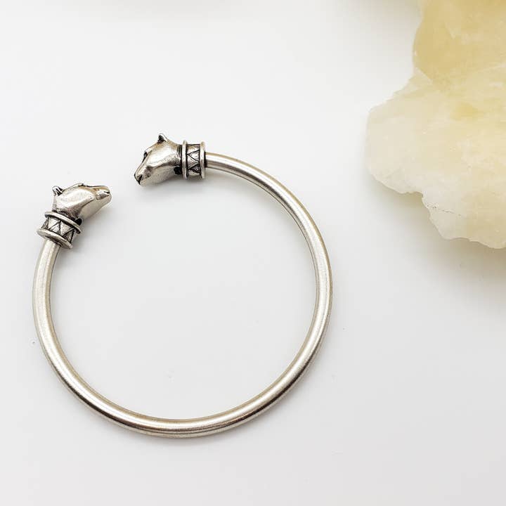 Discoveries, Inc. - Wholesale Cuff Bracelet - Egyptian Cat Cuff Bracelet - Silver Finish - Bastet Goddess1