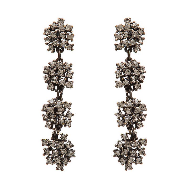 Cluster-Blumen-Ohrringe für den Großhandel von Rebel Designs Accessories