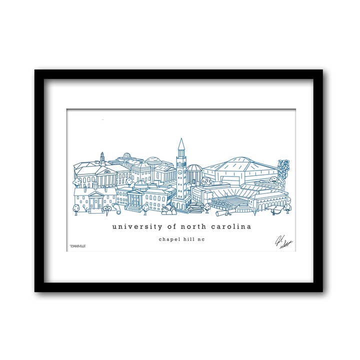 University of North Carolina minimalistisk väggdekor för wholesale av Townsville Art