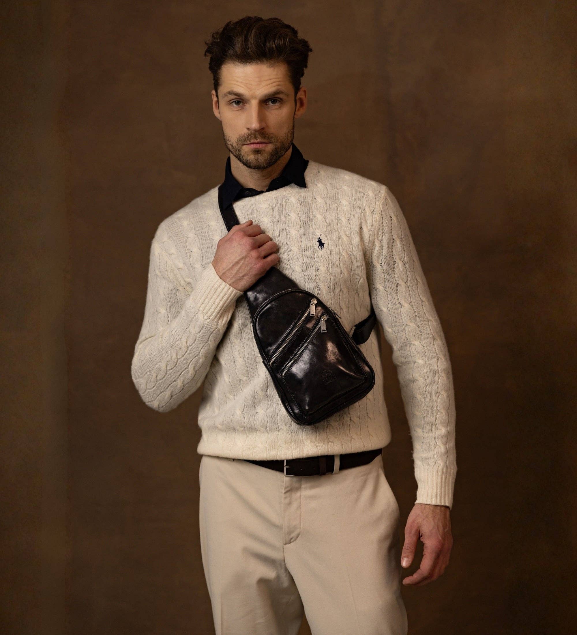 Time Resistance - Wholesale Crossbodytas - Heren - Leren Schoudertas - Catch-2214