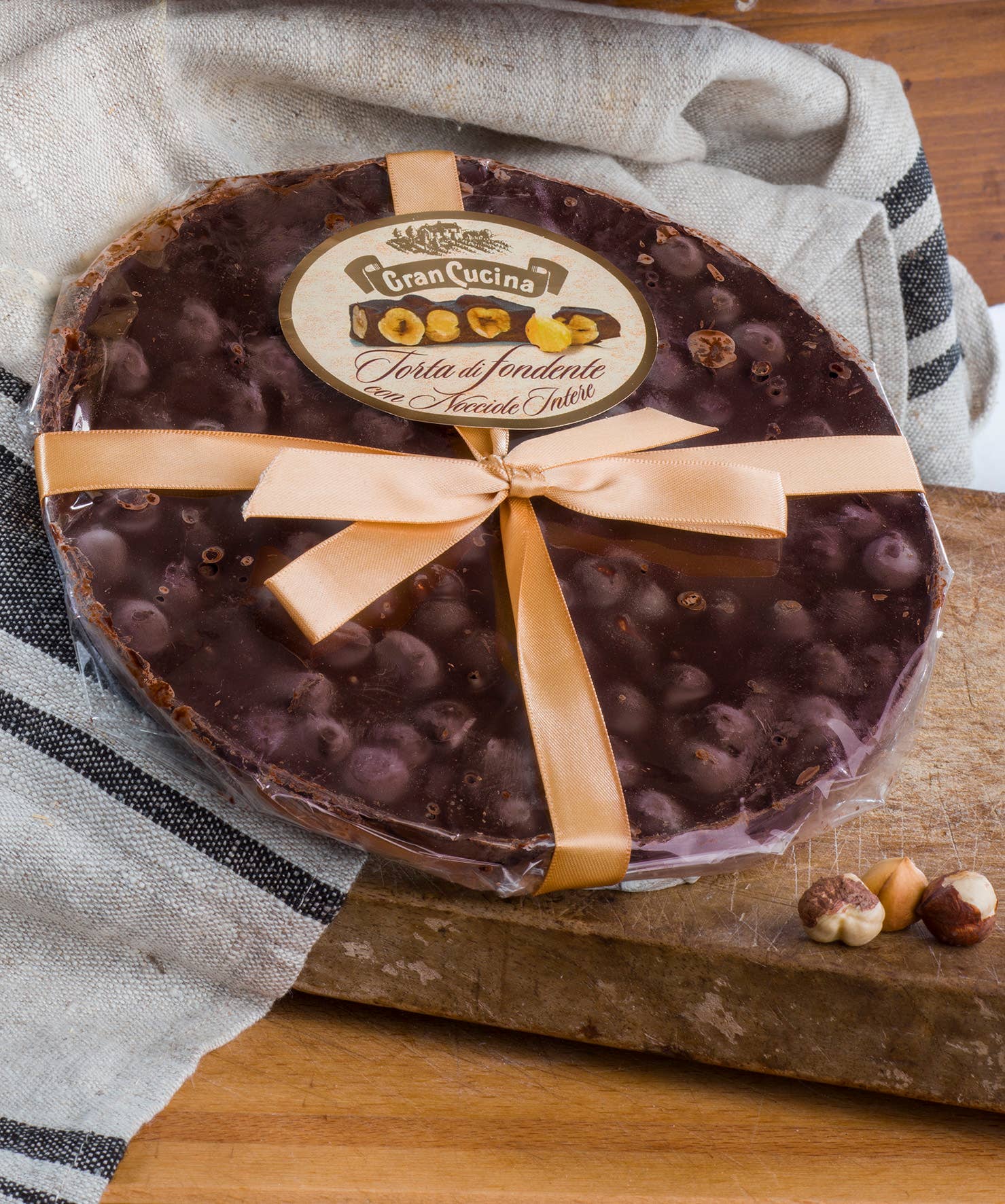 TAB GREEN LINE SRL (Gran Cucina) - Wholesale Chocolate Covered Sweets - Whole Hazelnut Dark Chocolate Cake 250g0