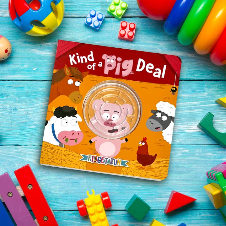 Little Hippo Books - Wholesale Baby & Toddler Book (0-2) - Kind of a Pig Deal- Children's Sensory Storybook with Touch and Fidget Bead Maze5