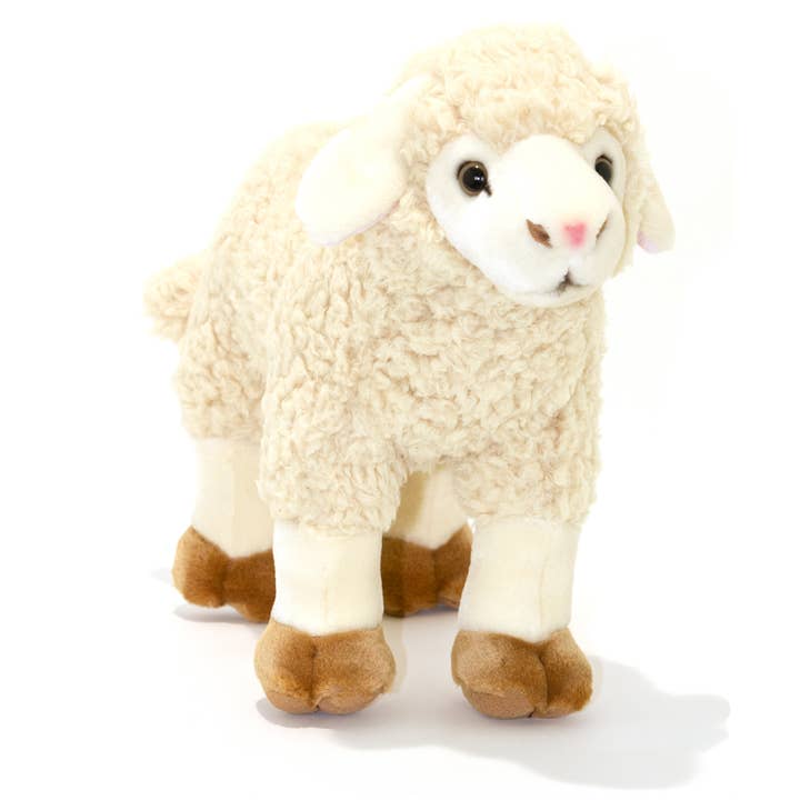 Barbarella - Cream Sheep Size 22cm/8.7" for wholesale by Bocchetta Plush Toys