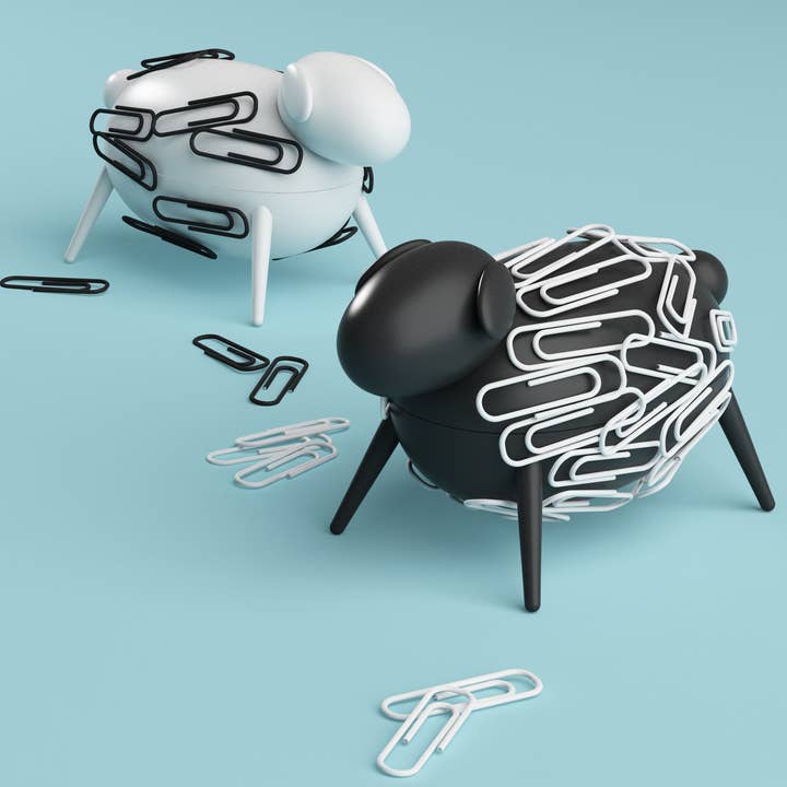 Allocacoc DesignNest - Venta al por mayor Clips - Soporte magnético Sheepi para sujetapapeles6