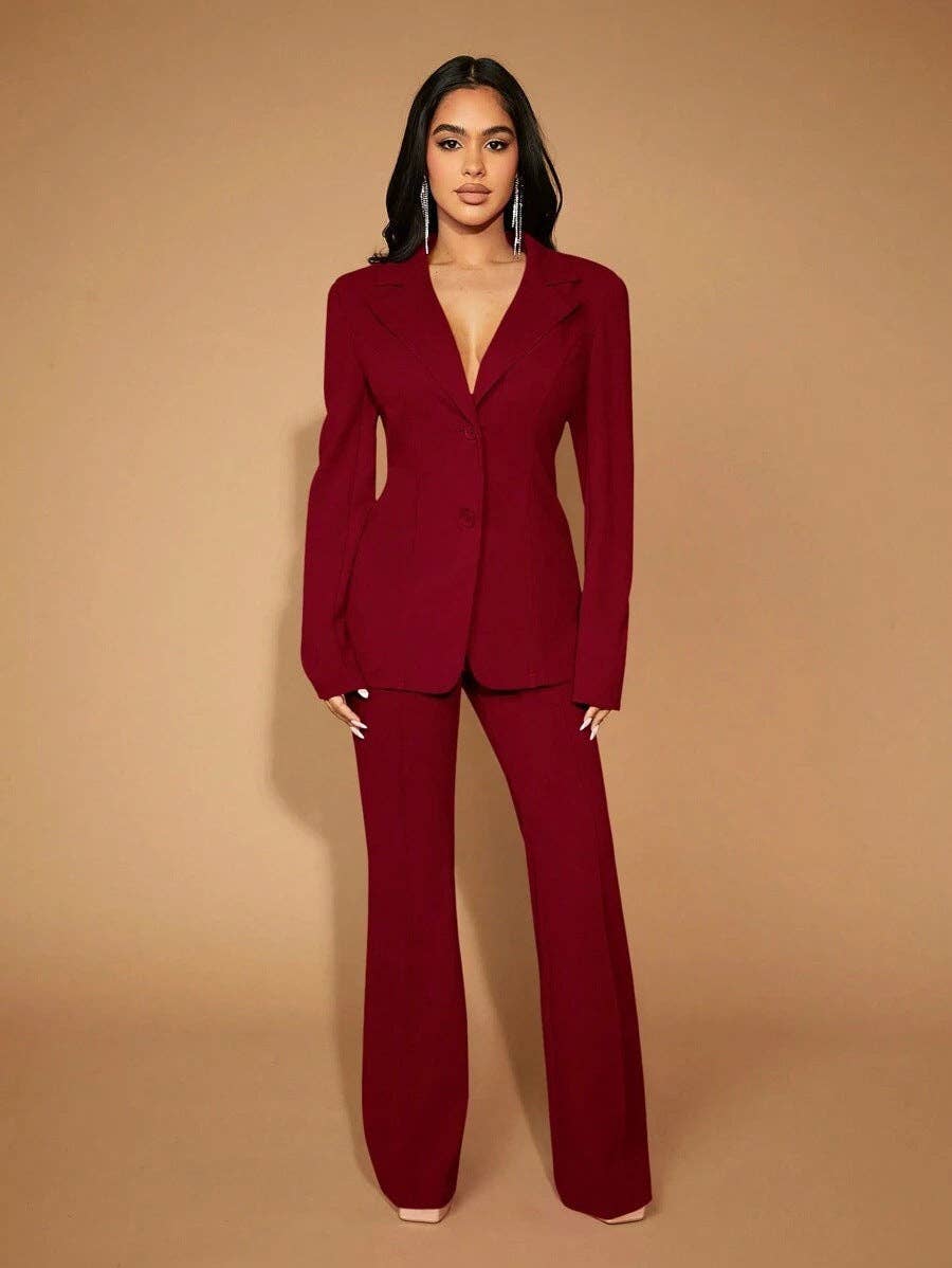 Suhkasana - Vente Pantalon – femme - Pantalon droit taille haute | Pantalon de travail pour femme49