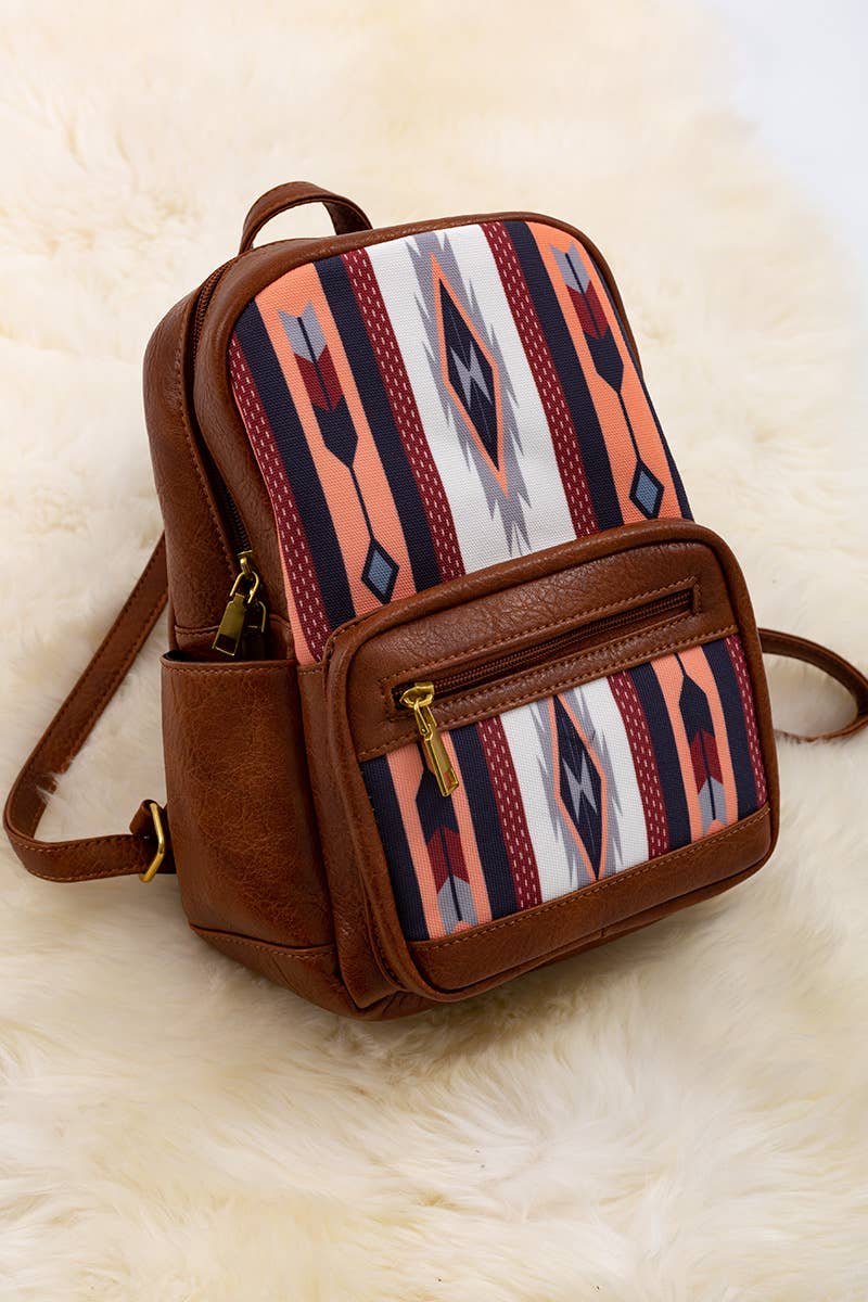 Kids Charm Online - Wholesale Backpack - Kids - AZTEC PRINTED MINI BACK PACK. BBG40001 M