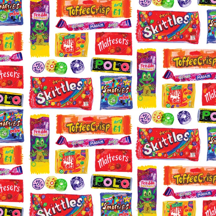 Movie Munchies Organic Cotton Tea Towel for wholesale by Sarah Millin