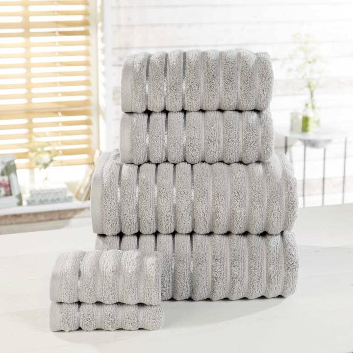 Rapport Home Furnishings Limited – Großhandel Handtuchset – geripptes Handtuch 6PC