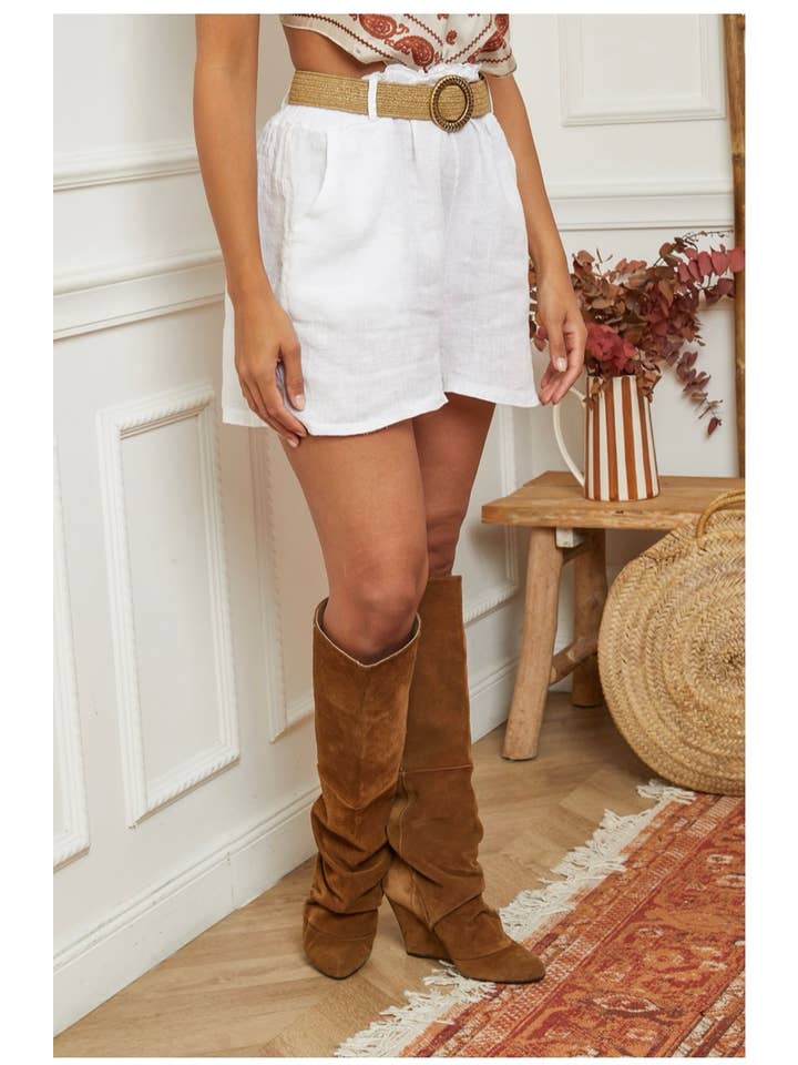 LÉA & LUC - Wholesale Shorts - Women's - 100% linen shorts REF. 505739