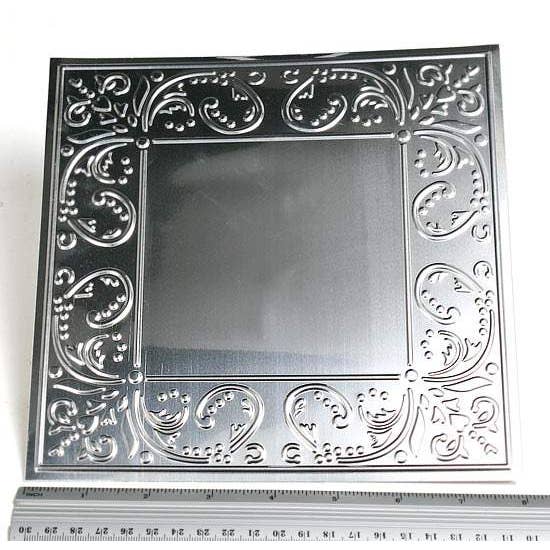 Factory Direct Craft - Wholesale Craft Supplies - 8" Galvanized Vintage-Inspired Ceiling Tile (Choose Style)5