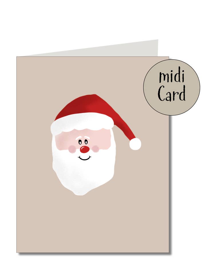 Midikarte Klapp Weihnachtsmann for wholesale by KEITCARDS