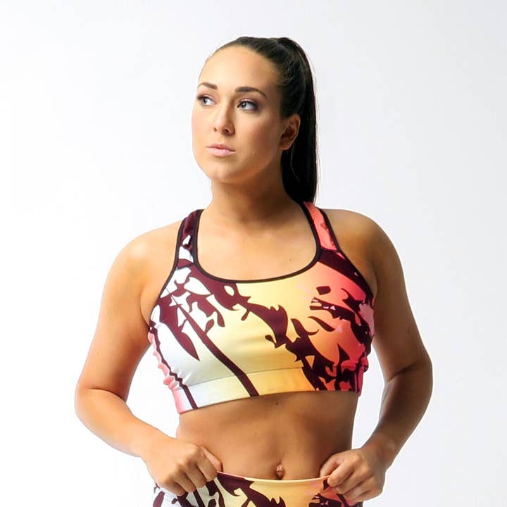 Sutiã esportivo Wild Indigo por atacado de The Cool Ppl