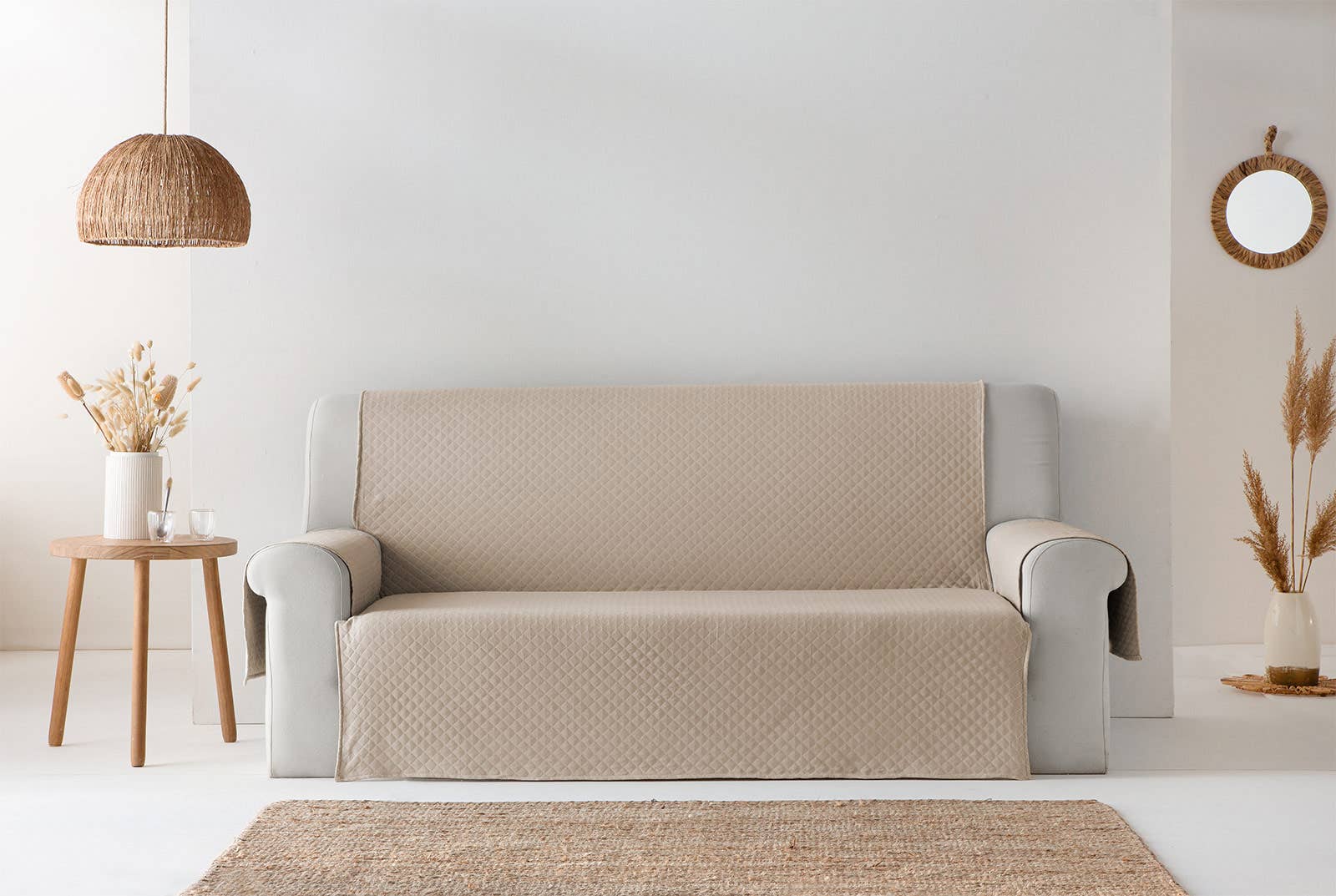 GAMUSI – Capa para cadeira/sofá por atacado – Capa de sofá lisa acolchoada algodão TRIVIAL10